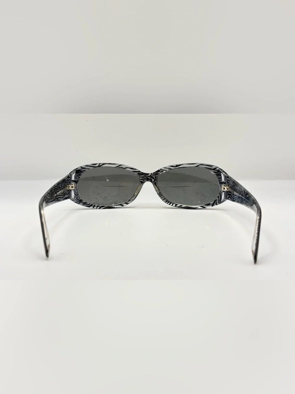 Anne Klein Black Oval Sunglasses Frames Only